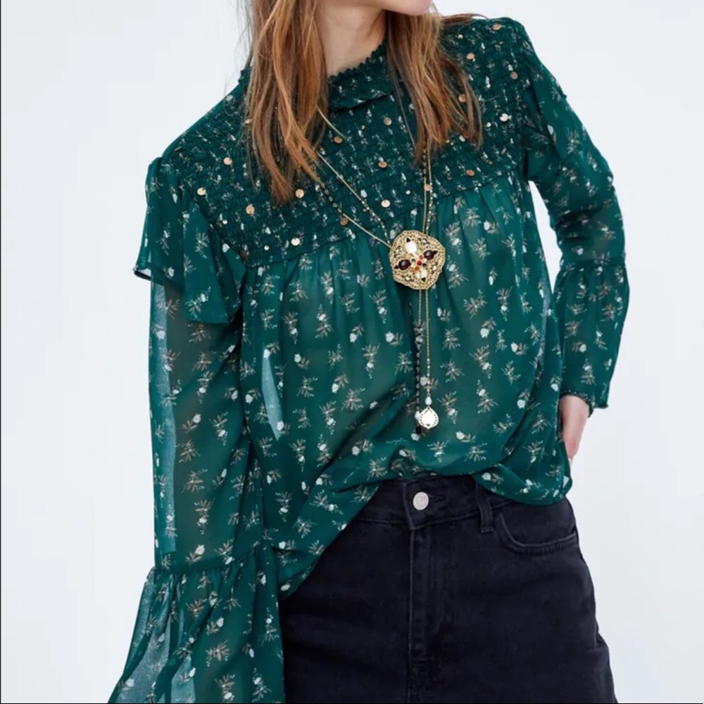 Floral Embellished Blouse